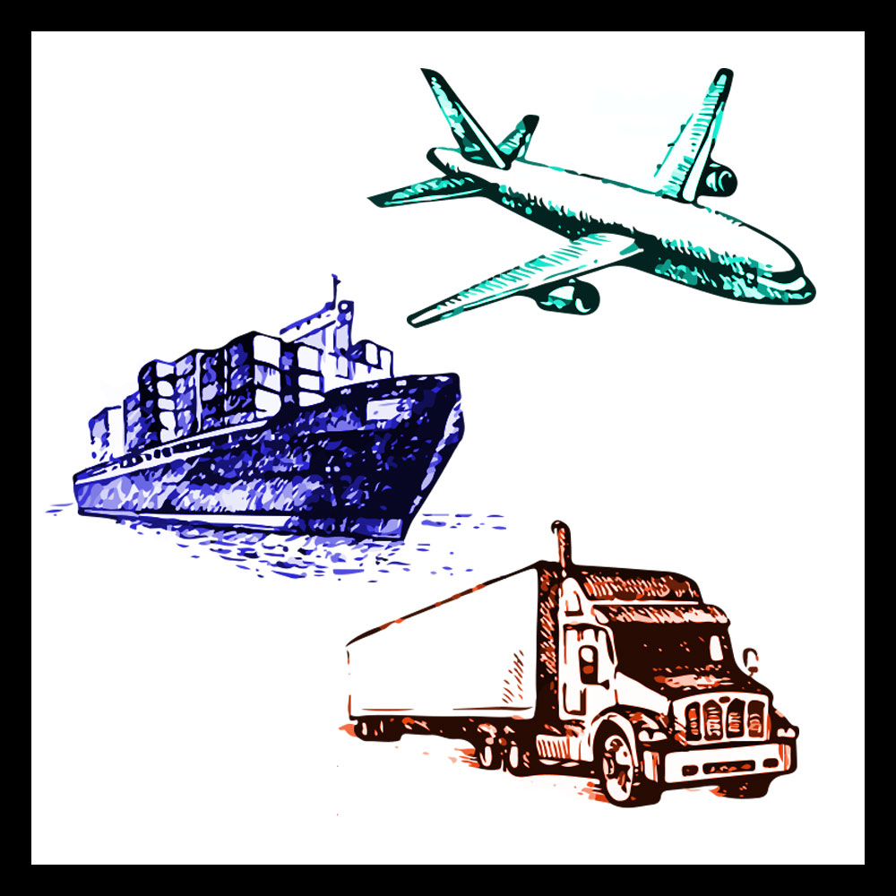 Cargo shipping to destination